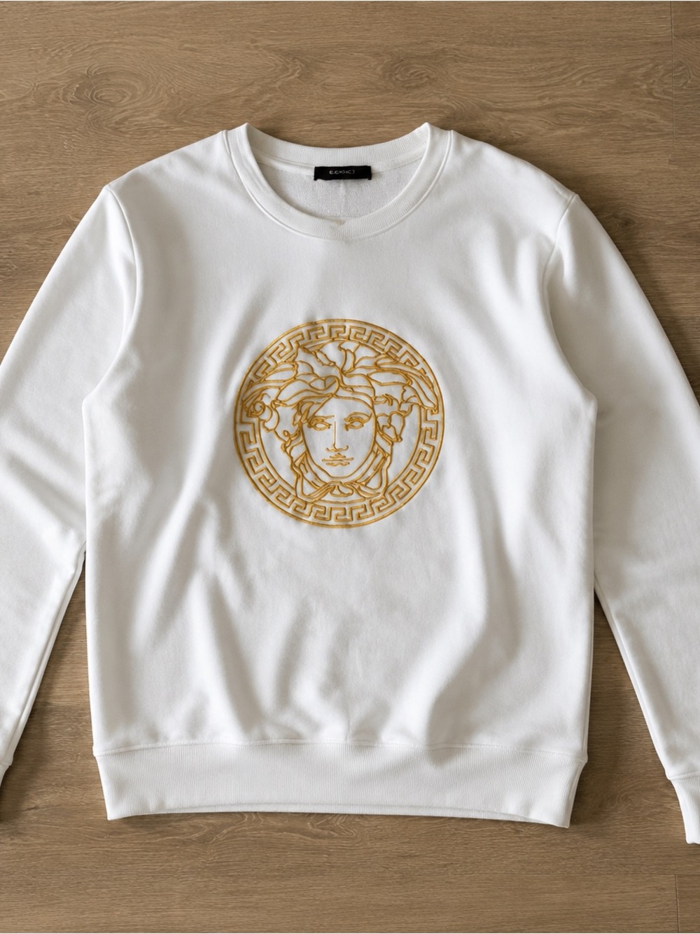 Versace White Gold Medusa Sweatshirt